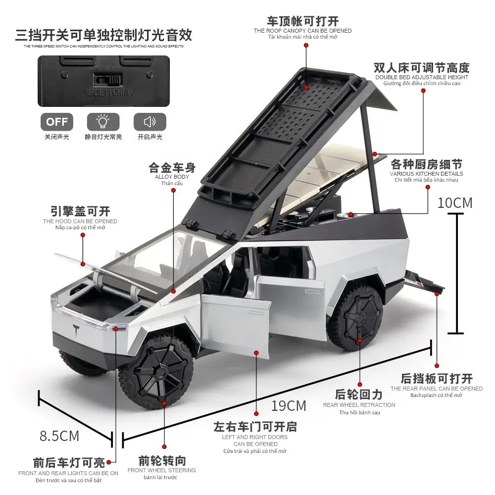 Die-cast Model - Tesla Pickup Classic | Green